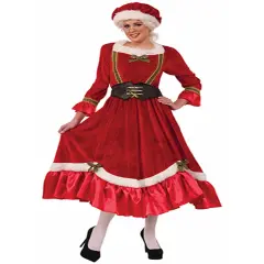 WomensMrs Santa Claus Red Dress Christmas Holiday Costume