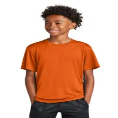 Sport-Tek&reg; Youth Crewneck PosiCharge Competitor Short Sleeve Tee Deep orange