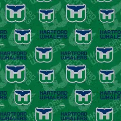 Sykel Enterprises NHL Team Cotton Fabric-Hartford Whalers Tone on Tone Cotton Quilting Fabric