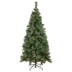 Northlight Pre-Lit Oregon Cashmere Pine Artificial Christmas Tree - 6.5' - Clear Lights Green