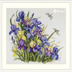 Irises K-122A Counted Cross-Stitch Kit