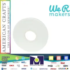 Sticky Thumb Double-Sided Foam Tape 3.94 Yards-White, 1/2"X1mm - 1 Roll 60000310