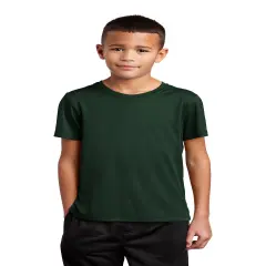 Sport-Tek&reg; Youth Posi-UV Pro Crew Neck Short Sleeve Tee Forest green