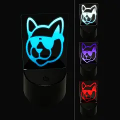 Cool Cat with Sunglasses 3D Illusion LED Night Light Sign Nightstand Desk Lamp