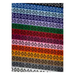 Peaky Penguin Doodle Satin Ribbon for Bows Gift Wrapping DIY Craft Projects - 1" - 3 Yards Black Ribbon