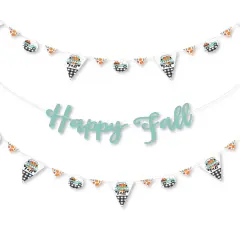 Big Dot of Happiness Happy Fall Truck - Harvest Pumpkin Party Letter Banner Decoration - 36 Banner Cutouts and Happy Fall Banner Letters