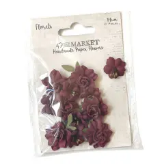 49 And Market Florets Paper Flowers Plum