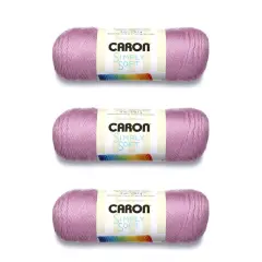 Caron Simply Soft Blackberry Yarn - 3 Pack of 170g/6oz - Acrylic - 4 Medium (Worsted) - 315 Yards - Knitting/Crochet