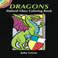 Dragons Stained Glass Coloring Book-Softcover