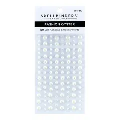 Spellbinders Fashion Essentials Pearl Dots-Oyster