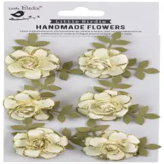 Little Birdie Pixie Rose Paper Flowers 6/Pkg