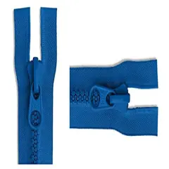 #10 Royal Blue Separating Molded Vislon Sleeping Bag & Tent YKK Zipper - Color: Royal Blue #918 - Choose Your Length - Made in The United States (1 Zipper Per Pack) (84" Inches)