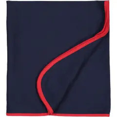 Baby Blanket - 100% Cotton, Various Colors by Rabbit Skins&reg; Navy - red