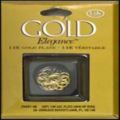 CousinDIY Gold Elegance Jump Rings 6mm 16/Pkg-14k Gold Plated
