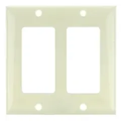 SUNLITE 2 Gang Decorative Plate Almond Color E302A