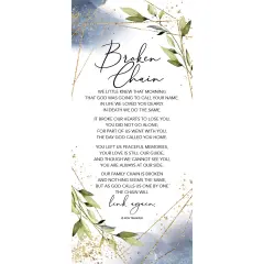 Dexsa Broken Chain Wood Plaque 5.5 inches x 12 inches