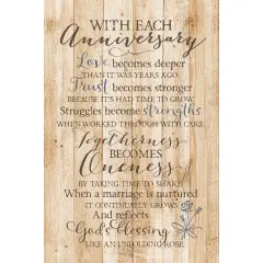 Dexsa With Each Anniversary&hellip;New Horizons Wood Plaque with Easel