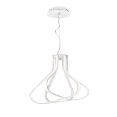 Dahlia 3 light in White Pendant