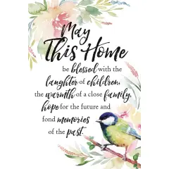 Dexsa May This Home Woodland Grace Series 6" x 9" Wood Plaque with Easel