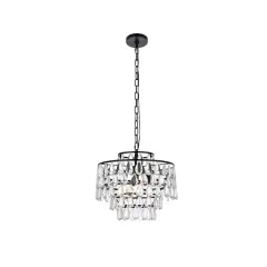Mila 16 inch pendant in black
