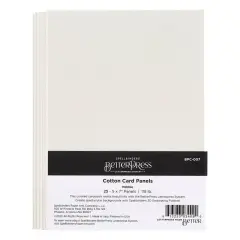 Pebble BetterPress A7 Cotton Card Panels - Spellbinders