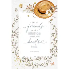 Dexsa True Friends Inspirational Wood Plaque 6 inches x 9 inches