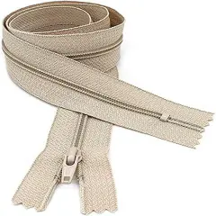 #4.5 Beige Closed Bottom Slipcover & Upholstery YKK Zipper - Color Beige #572 - Choose Your Length - Made in The United States (1 Zipper Per Pack) (60" Inches)