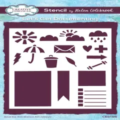 Creative Expressions Stencil 4"x6" By Helen Colebrook-Let's Get Documenting