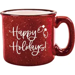 Dexsa Happy Holidays! 15oz Ceramic Designer Campfire Mug