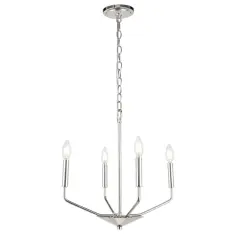 Enzo 4 light Chrome pendant