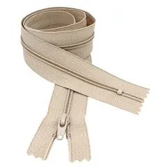 #4.5 Beige Closed Bottom Slipcover & Upholstery YKK Zipper - Color Beige #572 - Choose Your Length - Made in The United States (1 Zipper Per Pack) (80" Inches)