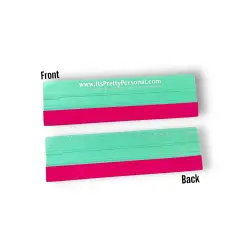Mint & Pink Ruler + Felt Vinyl Squeegee - 9.5 inches!