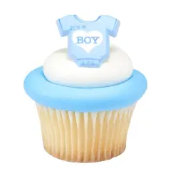 It's a Boy Cupcake Rings, 12ct