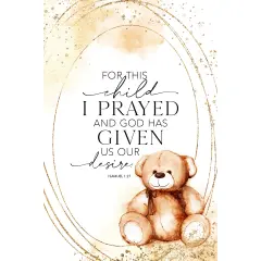 Dexsa For This Child Wood Plaque with Easel and Hanger 6 inches x 9 inches