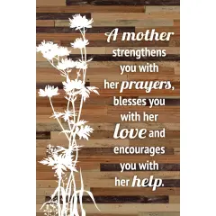 Dexsa Mother Strengthens You Wood Plaque Easel - 6" x 9"