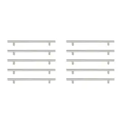 Quinn 7-9/16" Center to Center Brushed Nickel Bar Pull Multipack (set of 10)