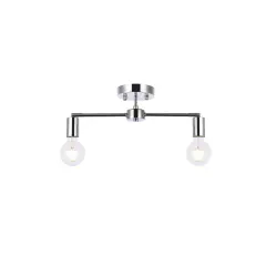 Zane 2 lights chrome flush mount
