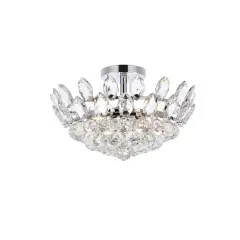 Emilia 16 inch flush mount in chrome