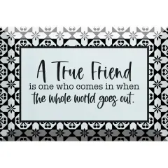 Dexsa A True Friend Is Glass Plaque - 6x4