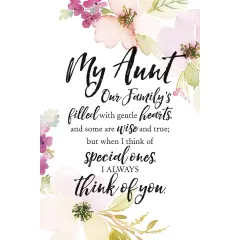 Dexsa My Aunt Woodland Grace Series 6" x 9" Wood Plaque with Easel