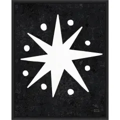 Christmas Whimsy Star by Michael Mullan Canvas Art Framed