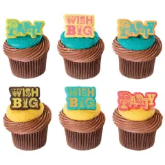 Party & Wish Big Cupcake Rings, 12ct
