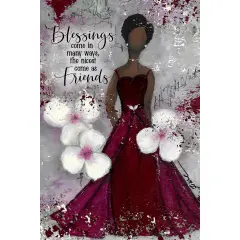 Dexsa Blessings Come Whispers of the Heart 6"x9" Wood Plaque with Hanger and Easel