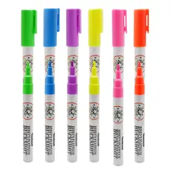 Risky's Tools of the Trade Platinum Buckshot 1mm 6 Pack of Fluorescents for Graffiti or Fine Art