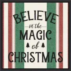 Heartland Holiday IV Green by Wild Apple Portfolio Canvas Art Framed