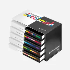 PIGMENT decobrush PROFESSIONAL Set 60 pcs. (Basic, Passion, Violet-Blue, Nature, Nude)