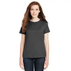 Women's Classic Fit Cotton Crew Neck Short Sleeve T-Shirt | RADYAN&reg; Dark heather grey