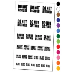 Do Not Disturb Temporary Tattoo Water Resistant Fake Body Art Set Collection Black