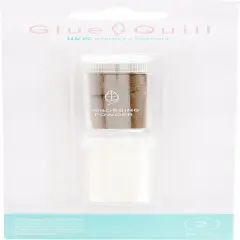 We R Glue Quill Embossing Powder 2/Pkg-Clear & Gold