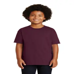 Gildan&reg; Classic Fit Crewneck short sleeve Youth Tee Maroon